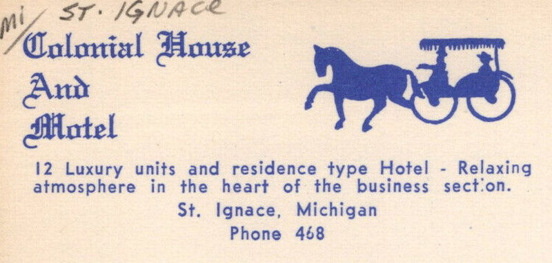 Colonial House Inn (Colonial House and Motel) - Postcard